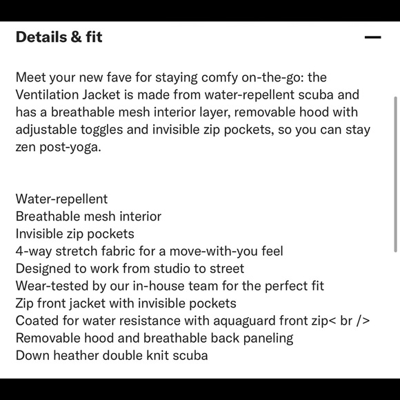 Alo Yoga Ventilation Jacket